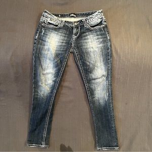 ReRock for Express slight dressed skinny jeans size 4 short.